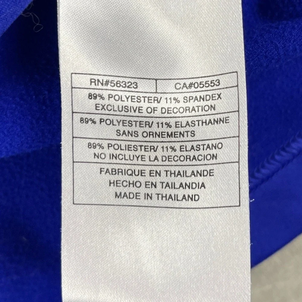 Nike Youth 12-14 Large Royal Blue Quarter Zip Pullover Fit Dry Athletic Top